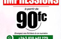 IMPRESSION à  partir de 90FC mediacongo